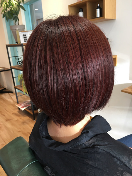 ある程度明るい髪から赤いカラーリングできます 埼玉県 白岡市 美容師 柏浦直樹のブログ